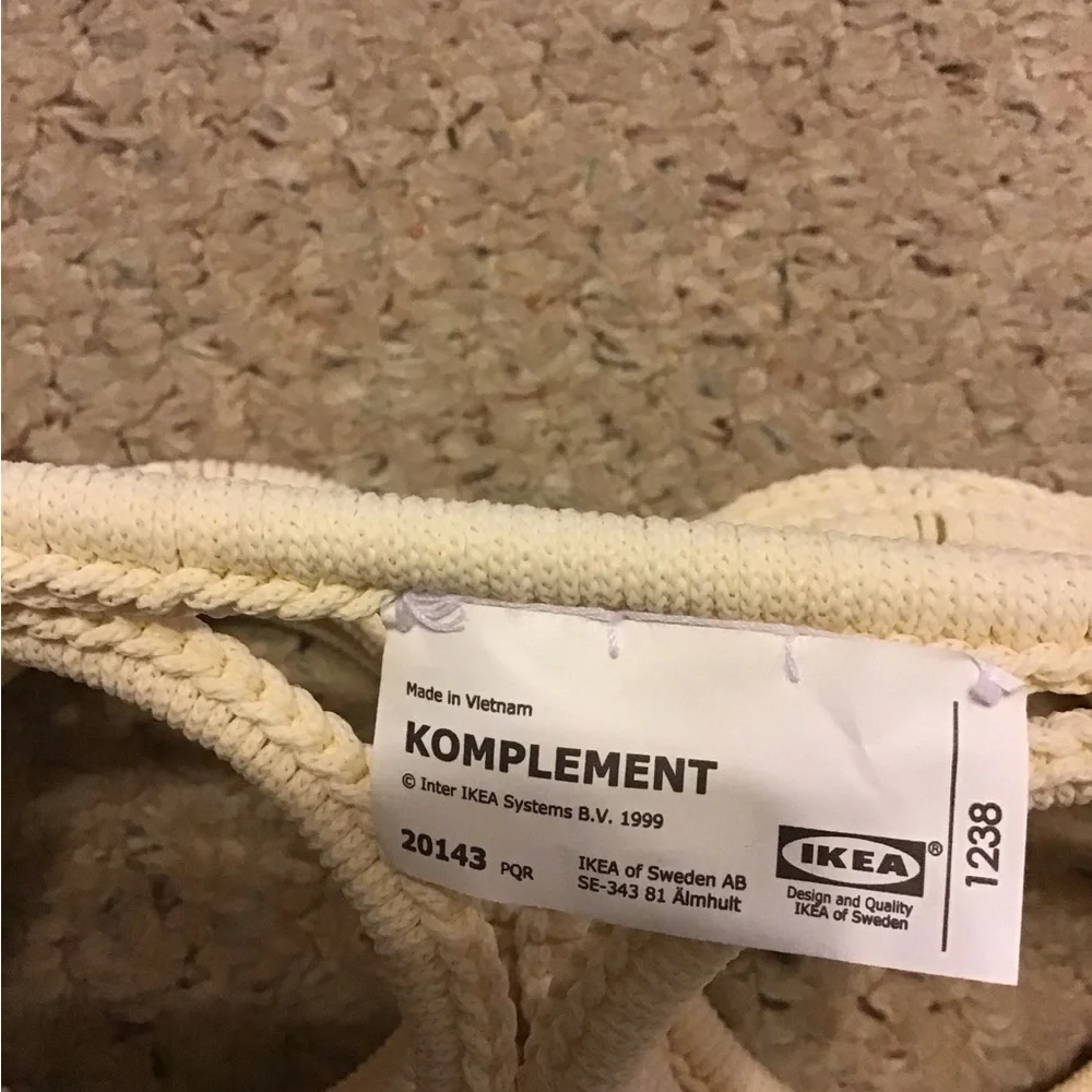 IKEA KOMPLEMENT NWOT MACRAME SCARF HOLDER HANGER WARDROBE ACCESSORY TIES BELTS